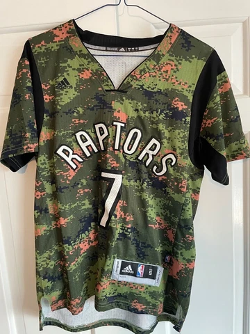 Kyle Lowry Toronto Raptors camouflage Adidas Men’s Small Length +2 Cover