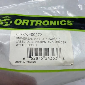 Ortronics Inc OR-70400272 110 Designation Kit FNFP - Lot of 17 - Picture 1 of 5