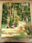 Bn Unbranded Tapestry - 100% Cotton -50Cm X 60Cm- Tom Roberts Picnic At Box Hill