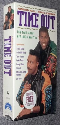 Time Out VHS Arsenio Hall Magic Johnson Tom Cruise Luke Perry Paula Abdul HIV - Image 1 of 4