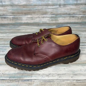 Dr. Martens Classic Oxfords Mens Size 9 Burnt Red Oxblood Made in England - Picture 1 of 11