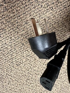6ft (2m) Computer AC Power Cord Cable, Type A sock to C13, 10A, 120/220V, 18AWG - Picture 1 of 9
