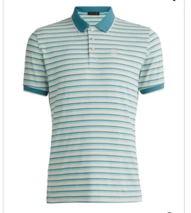 G/FORE Men's Stone Perforated Stripe Banded Sleeve Tech Jersey Golf Polo Size XL - Picture 1 of 24
