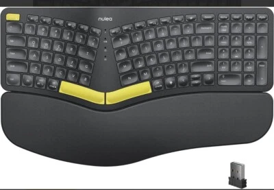 Keyboard, Split Keyboard with Wrist Rest, USB-C Charging, 7-Color Backlight - Image 1 of 4