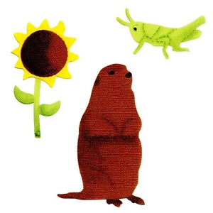 Sizzix Grasshopper, Prairie Dog & Sunflower Bigz die #A10967 Retail $19.99 - Picture 1 of 3