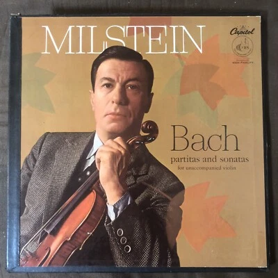 NATHAN MILSTEIN - BACH Sonatas & Partitas - 1957 1st Press Capitol 3-LP Box EX++ - Image 1 of 4