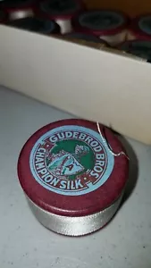 ONE 450-YDS.SPOOL/WHT/Vtg50's "GUDEBROD BROS.CHAMPION SILK A" HAND SEWING THREAD - Picture 1 of 5