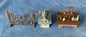 Hero Quest Board Game Parts-Weapons Rack,Tomb,Alchemist’s Bench, M Bradley 1990 - Picture 1 of 8