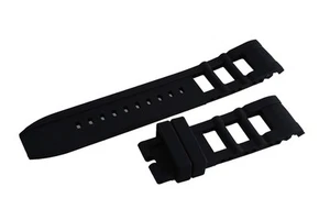 New Black  Rubber Watch Strap Band For Invicta I-Force 12965, 12966, 12964 - Picture 1 of 3