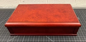 Bigelow Teetruhe 8 Fächer Mahagoni Holzkiste Original Aufkleber - Bild 1 von 9