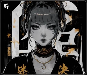 GLSSWRKS Akari Premium Glass Mousepad Gaming Mousepad Gold Japan - Picture 1 of 1