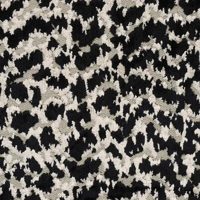 VOYAGE MAISON Voyage Plumage Noir Velvet Fabric | Animal Print | Curtains Upholstery Cushions
