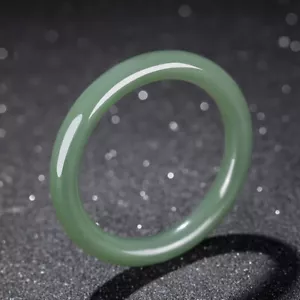 True Hetian Jade Armreif grün Jade Armband Armbänder + Bewertungszertifikat A3280 - Bild 1 von 9