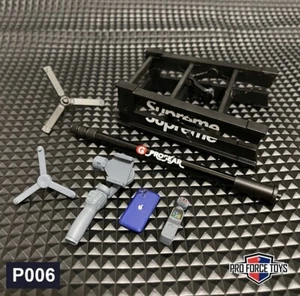 P006: 1/6 scale miniature photography equipment set for 12 inch figures - Black - Picture 1 of 4
