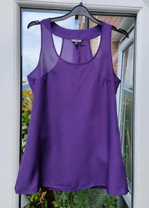 Ladies Papaya Occasion wear Purple Tunic Sleeveless Top Size 10 - Brand New - Picture 1 of 9