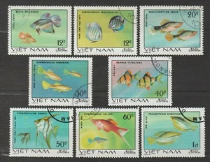 1981 Vietnam Briefmarken Zierfisch Scott # 1106-1113 Cto ohne Falz    - Bild 1 von 1