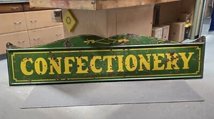 Porcelain Confectionery Sign Original Genuine Vintage  - Picture 1 of 13