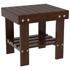 Wooden Step Stool For Kids Adults Small Wood Shower Foot Rest Stool Shaving L...