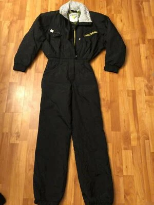 Vtg 80s Ski Suit One Piece Snowsuit Snow Bunny Bib retro  Kaelin Ski Womens 6 - Image 1 of 4