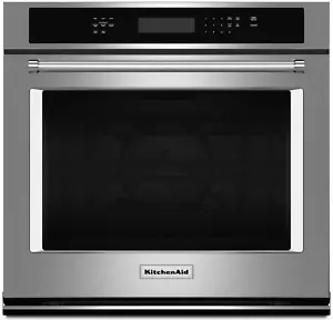 KitchenAid 30" Stainless Steel Single Convection Electric Wall Oven - KOSE500ESS - Picture 1 of 5