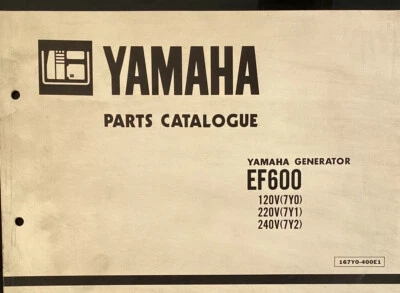 Yamaha genuine-parts book  EF600 GENERATOR . 1986 - Image 1 of 3