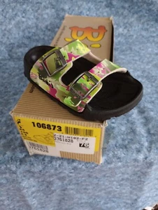 Birkenstock's Birki   "Haiti"  Green Palm  Sandals  Child size 6,  Euro 24 NEW - Picture 1 of 3