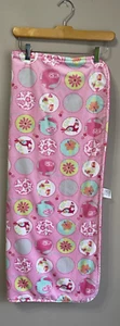 Garanimals Tropical Pink Plush Blanket Sherpa Elephant Toucan Circles Jungle - Picture 1 of 14