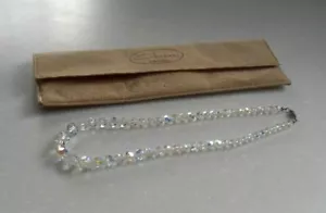 PRECIOSO COLLAR GARGANTILLA CRISTAL AB VINTAGE AÑOS 50 EN BOLSA SWAROVSKI - Imagen 1 de 7