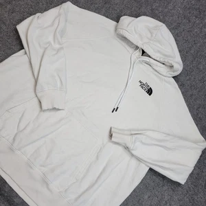 The North Face Hoodie Mens 2XL Beige Raglan Redbox Logo Pullover Outdoor Hike - Picture 1 of 10