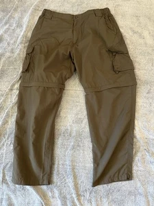 Pantalones/Pantalones Cortos Convertibles Dakota Grizzly Para Hombre XL Tostado Supplex Cremallera Pantalón Usado en Excelente Condición - Imagen 1 de 4