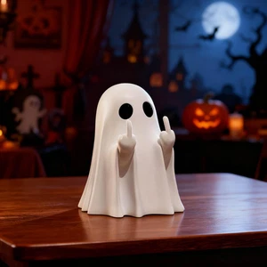 Halloween Geist Figur gruselig Harz Geist Statue lustig süß Geist Ornamente - Bild 1 von 12