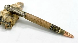 Bolígrafo de madera, de madera de nogal, torneado a mano motivos piratas - Imagen 1 de 4