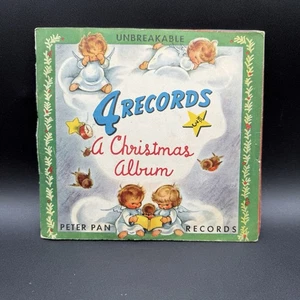 Peter Pan Records A Christmas Album Unbreakable Set Of 4 Children’s Records - Imagen 1 de 15