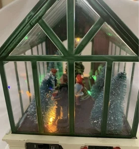 AVON Weihnachtsspieluhr - "Leuchtende Gewächshaus-Szene" NEU im Karton - Bild 1 von 10