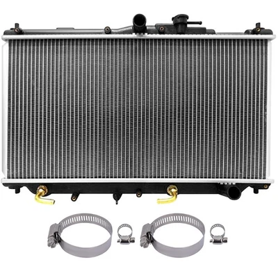 Radiator with Universal Oil Hose Clamps Kit For 1990-1993 Honda Accord - Image 1 of 4