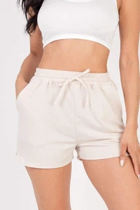 Pantalones Cortos para Sudar Capaella French Terry Cintura Elástica Bolsillos Cordón en 5 Colores - Imagen 1 de 21