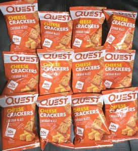 Quest Cheese Crackers Cheddar Blast 12 Pack 10g Protein Best By 10/2025 Sealed - Picture 1 of 4