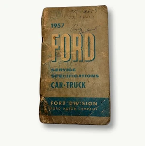 Ford 1957 especificaciones de servicio manual coche camión Ford Motor Company - Imagen 1 de 6