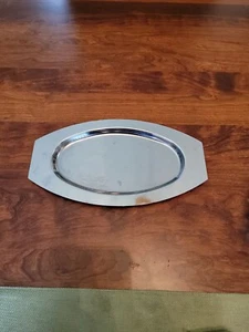 Vintage Kromex Serving Tray Dish Platter; 10 inches long - Picture 1 of 5