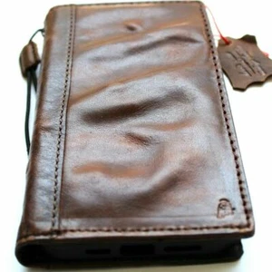 Funda de cuero genuina Vןintage para Google Pixel 5a libro billetera arte arrugado - Imagen 1 de 11