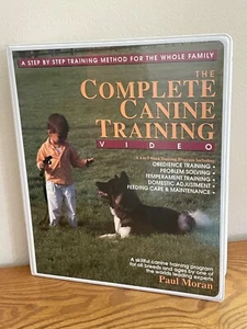 The Complete Canine Training Videos Set of 4 VHS Tapes 4-5 Week Program P Moran - Imagen 1 de 4