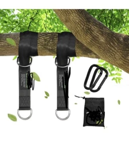 Tree Swing Straps (Set of 2), Tree Hanging Kits 5ft Length with 2 Heavy Duty - Picture 1 of 8