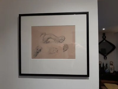 Dibujo a lápiz original Harold Cohen Foto 1 de 4