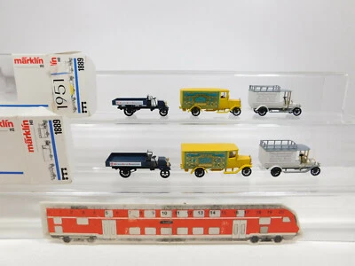 2X Märklin MHI H0 1:87 1889 Set Oldtimer Lieferwagen, Mint+Box #CM851-0,5 - Immagine 1 di 4