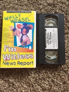 Wally Weasel I'm Witless News Report VHS video 1993 IWNR Limited Partners - Imagen 1 de 2