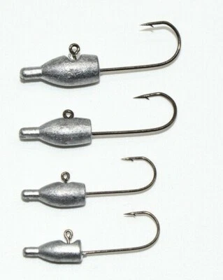 5 x Jig Head Soft Lure Worm Hook 1.3g 1.7g 2.5g 3.5g Perch Pike LRF Rocket Head - Image 1 of 4