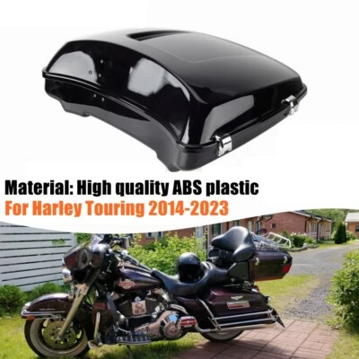 Paquete de caja de almacenamiento trasera maletero para Harley Touring FLHT FLHR FLHX FLTRX 14-23 Foto 1 de 4