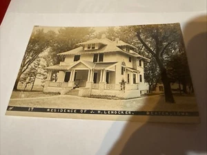 RPPC Residence Of J. H. Lenocker Dexter, IA Postcard - Picture 1 of 2