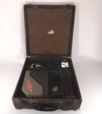 RARE VIEWLEX Slide Projector MODEL 1 Exc. Working Cond.W/ Built in Screen & Case - Image 1 of 4