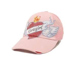 Blazin Roxx Womens Heart Tattoo Baseball Cap Hat (Pink, One Size) - Picture 1 of 2